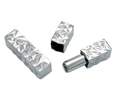 Healthcom 5 Packs 12.1mm Square Empty Lipstick Tubes Diamond Lip Balm Tube Co...-image