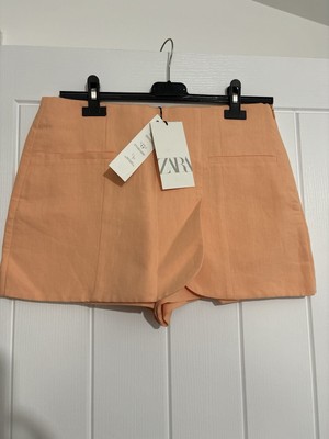 Zara Soft Orange Skort Size M-image