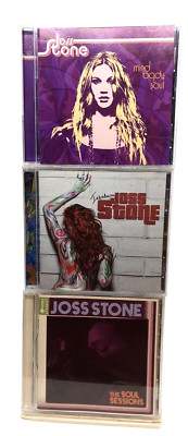 3 CD LOT - JOSS STONE - INTRODUCING, SOUL SESSIONS, MIND BODY & SOUL - Very Good-image