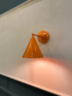 Orange Wall Sconce, Pastel Color Wall Lamp, Bedside Wall Sconce, Wall Sconce,-image