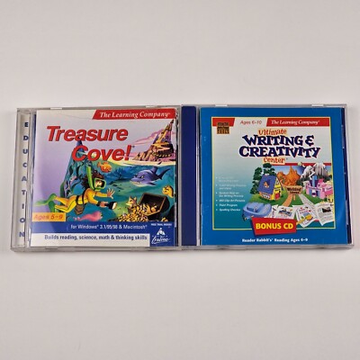 The Learning Company PC CD ROM 2 CDs Treasure Cove Writing Creativity-image
