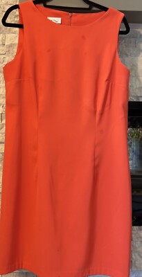 Alyx Orange Sleeveless Sheath Dress Size 14-image