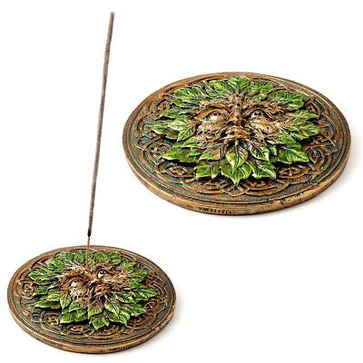 Greenman Incense Joss Stick Ash Catcher Home Fragrance Wiccan Pagan Ornament UK-image