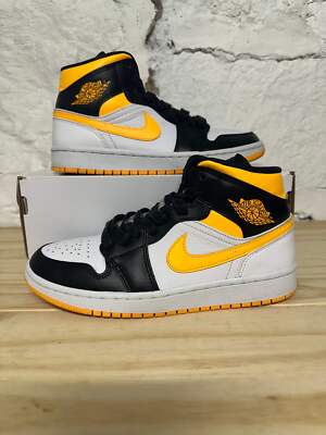Air Jordan 1 Mid Laser Orange Black Sz 6.5 (8W)-image