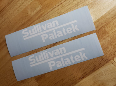 sullivan palatek air compressor Vinyl Decal Sticker 2 white Decals 24