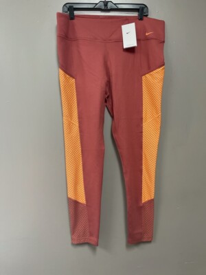 NIKE Therma-Fit Leggings XXL 2XL Mid-Rise Leggings Canyon Rust / Orange Trance-image