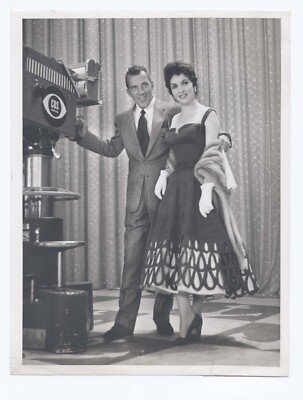 Gina Lollobrigida 1955 The Ed Sullivan Show Original 7x9 SEXY Scarce-image