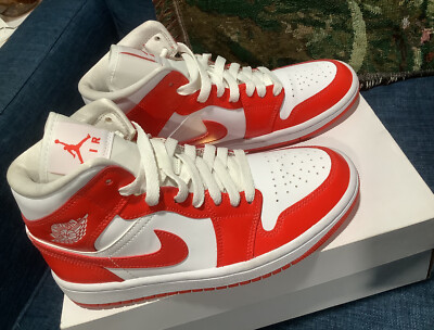 Air Jordan 1 Mid  Wmn Size 6 Syracuse Habanero Red BQ6472-116-image