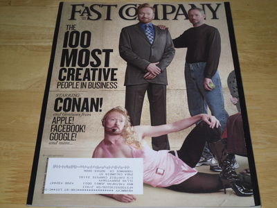 FAST COMPANY MAGAZINE JUNE 2011 CREATIVE BUSINESS GENIUSES CONAN O'BRIEN-image