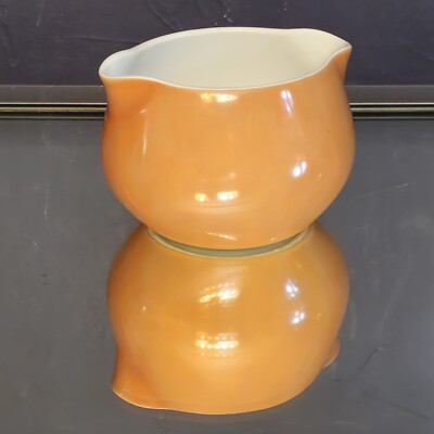 Vtg Orange NORITAKE Japan Creamer MCM Mid Century-image