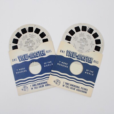 Vtg Set of 2 - Mesa Verde National Park 1-2 One View - Master Reel Sawyer's Inc-image