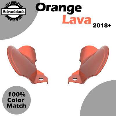 Plastic Mid Frame Air Deflector ORANGE LAVA For M8 Harley Lower Rider Street Bob-image