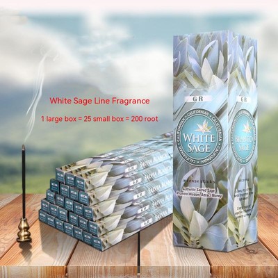 White Salvia Officinalis White Sage Aromatherapy Incense Joss-stick-image