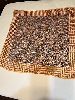 Vintage 1970s Orange Gold Brown 27