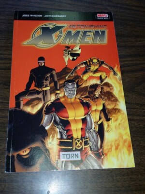 X MEN ASTONISHING TORN JOSS WHEDON MARVEL GRAPHIC NOVEL TPB PAPERBACK<-image