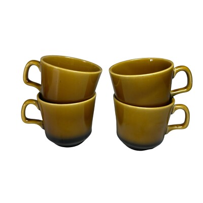 Vintage Coffee Cups Montego by Kristina Collection Brown Orange MCM-image