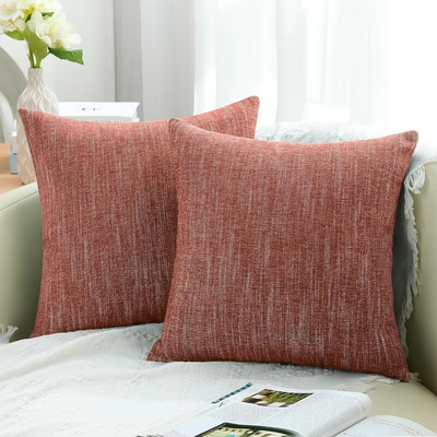 decorUhome Decorative Throw Pillow Covers 20x20 Set of 2 Farmhouse Textured Chen-image