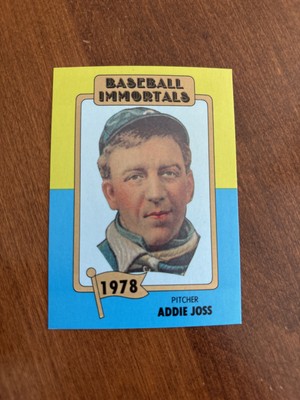 Addie Joss 1980-87 SSPC Baseball Immortals #164a Cleveland Indians HOF-image