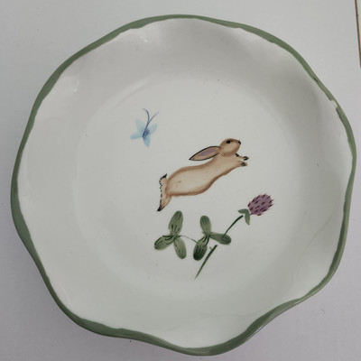MESA INTERNATIONAL Stoneware Bowl With Leaping Rabbit-image