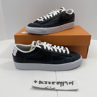 DS Womens Size 7 Nike Blazer Low 77 Black Color Stitch Deconstructed DJ6000-001-image