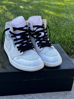 Size 9 -  Jordan 1 Mid SE Craft White 2022-image