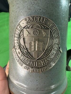 Vintage Holy Cross College Ceramic Mug 4.8” Creative Modeling & Die Co.-image