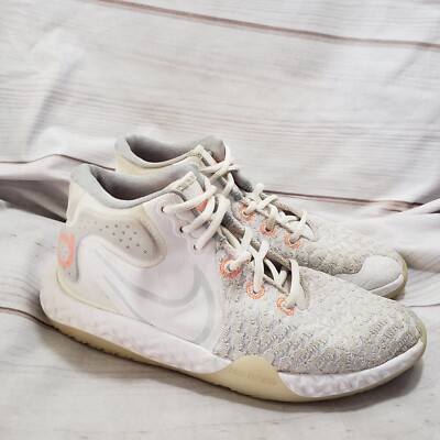 Nike Sneakers KD Trey 5 VIII White Total Orange Mid Top Youth 5.5 Womens 7-image