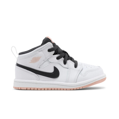 Jordan 1 Mid Toddlers White White Arctic Orange Sneakers 640735-180-image