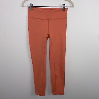 Outdoor Voices Flow 7/8 Leggings Peach Orange Pink Stretch Size Small Mid Rise -image
