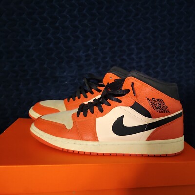 Size 11 - Air Jordan 1 Retro SE Mid Team Orange-image