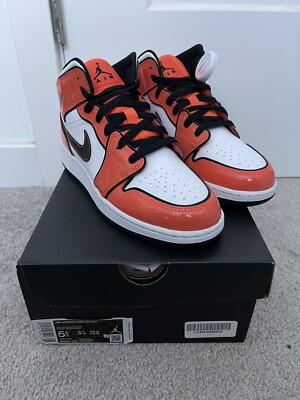 Jordan 1 Mid Turf Orange BQ6931-802 GS size 5.5Y-image