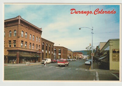 DURANGO, COLORADO CONTINENTAL POSTCARD Main Street, Mesa Verde National Park-image