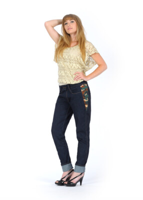 B U Denim Women Custom Jeans Size 10 Regular Skinny Leg Made in USA Classic 2-image