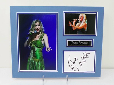 Joss STONE Signed Mounted Photo Display AFTAL RD COA English Singer Songwriter-image