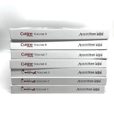 August Homes Cuisine at Home Lot Of 7 Binders Creative Home Cooking 1,2,5-9-image