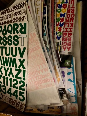 HUGE PRICE DROP Alphabet Packs Sets Lots Creative Memories, Making Memories, Etc-image