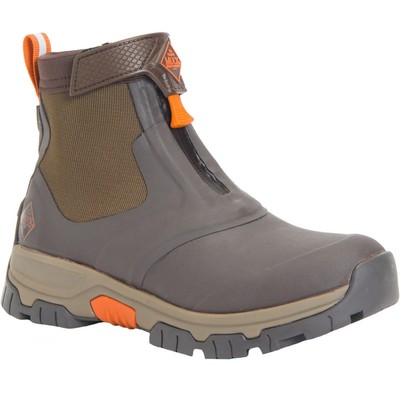 AXMZ907M14 Men's Apex Mid Zip Dark Brown/Orange 14 Mens-image