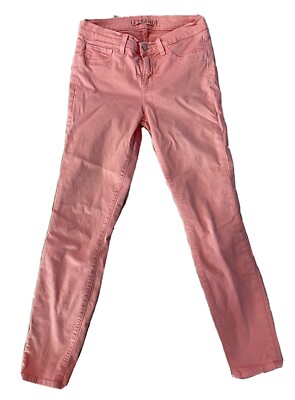 J Brand Womens Slim Skinny Jeans Coral Pockets Mid Rise Denim Pants 26-image