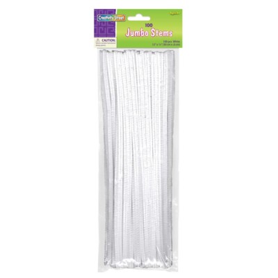 Creativity Street Jumbo Stems 100-Count Package White-image
