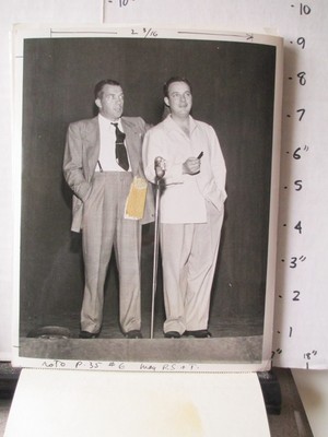 CBS TV show photo 1950s TOAST OF TOWN Ed Sullivan BOB CROSBY singer band leader-image