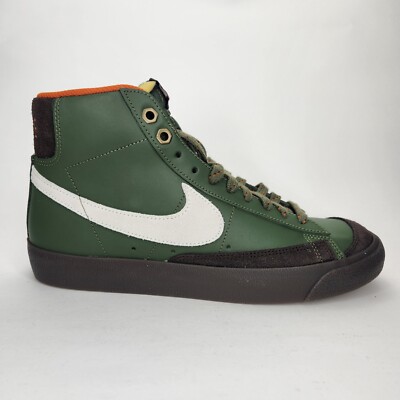 NIKE BLAZER MID ‘77 'SIZE 9 NWOB VINTAGE ARMY OLIVE ORANGE SHOES DZ5176-300-image