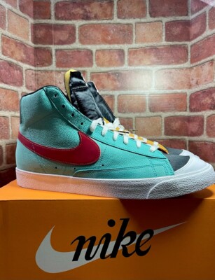 Nike Blazer Mid 77 Classic Casual Lifestyle Sneakers Orange Purple Men's Sz 14-image