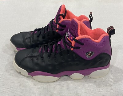 Nike Air Jordan Jumpman Team II Mid Black/Orange/Purple - Youth size 5.5-image