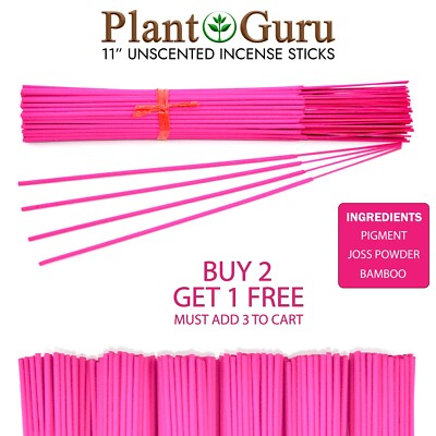 100 PINK Unscented Incense Sticks 11