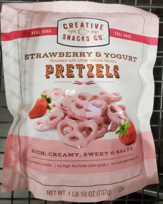Creative Snacks Co Strawberry & Yogurt Pretzles 1 Lb 10 Ounce Kosher, FREE SHIP!-image