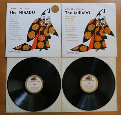 ASD 256-7 Gilbert & Sullivan The Mikado Sargent 2LP HMV 1st W/G Stereo ED1-image