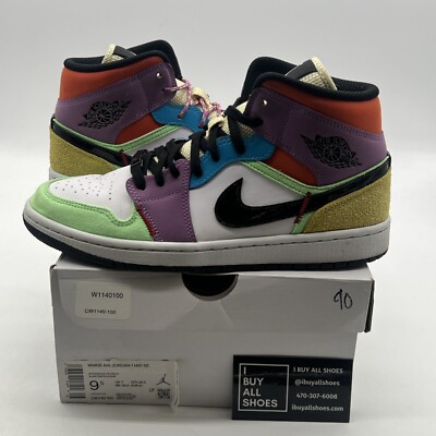 Size 9.5 - Air Jordan 1 SE Mid Lightbulb W (CW1140-100)-image