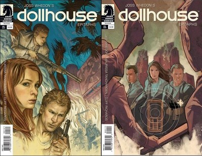 JOSS WHEDON DOLL HOUSE epitasphs #1 set (2) 1:5 variant +reg ONE SHOT DARK HORSE-image
