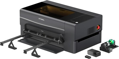 xTool P2S 55W CO2 Laser Cutter and Engraver with Riser Base, Conveyor, RA2 Pro-image