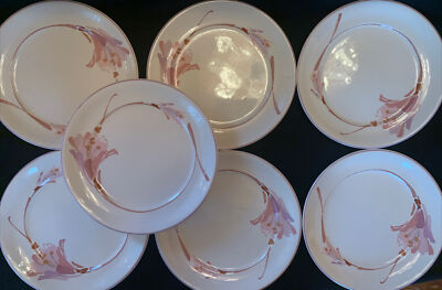 NORITAKE KELTCRAFT COSTA MESA 10.5” DINNER PLATES Pattern # 9146   set of 7-image